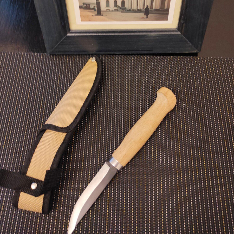 Где купить острый нож из нержавеющей стали с деревянной ручкой