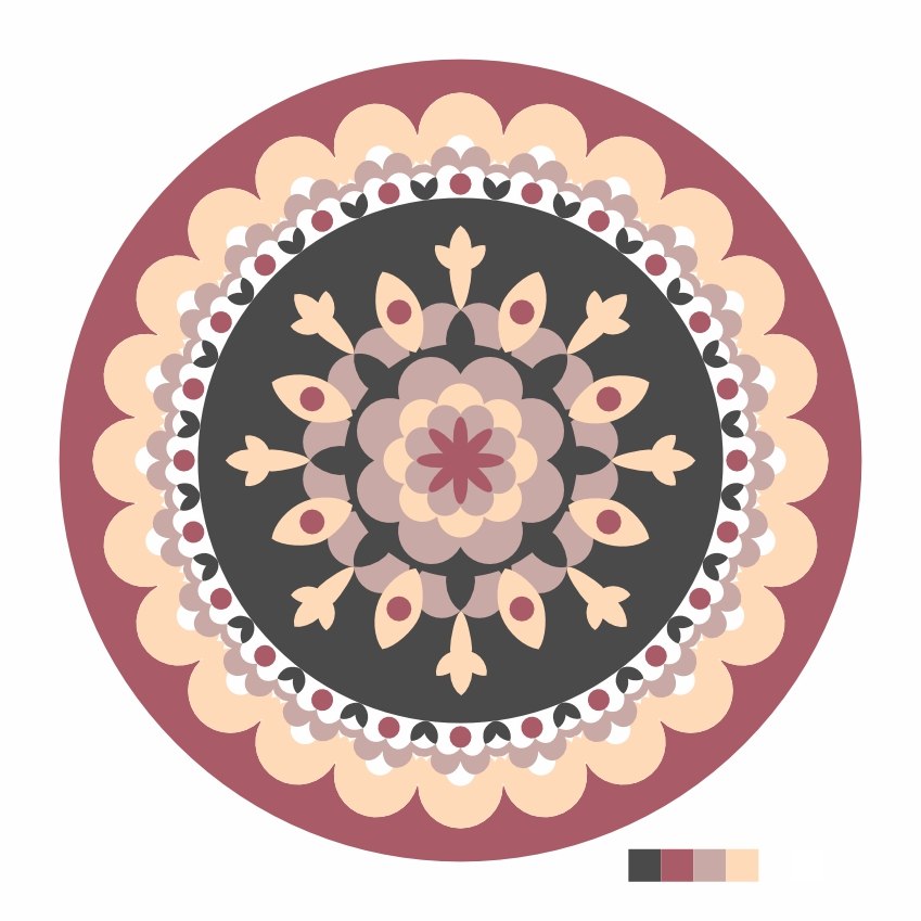 Вариант цветовой схемы Тельца из 4 оттенков