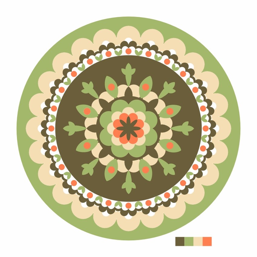 Вариант цветовой схемы Тельца из 4 оттенков