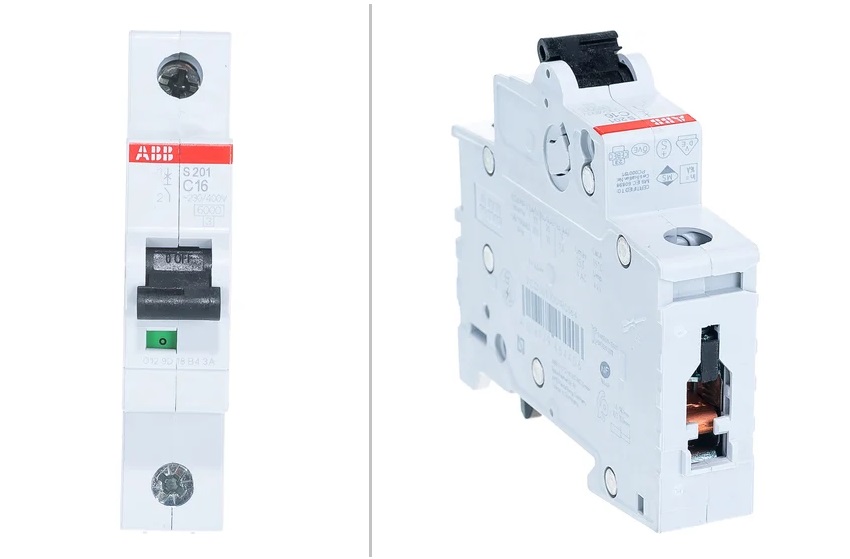 Автоматический модульный выключатель ABB 1п C S201 6кА 16А 2CDS251001R0164