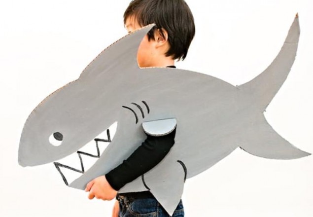 Акула своими руками — 5 поделок с детьми