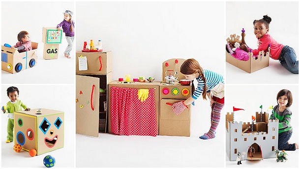 что сделать ребёнку из картонных коробок