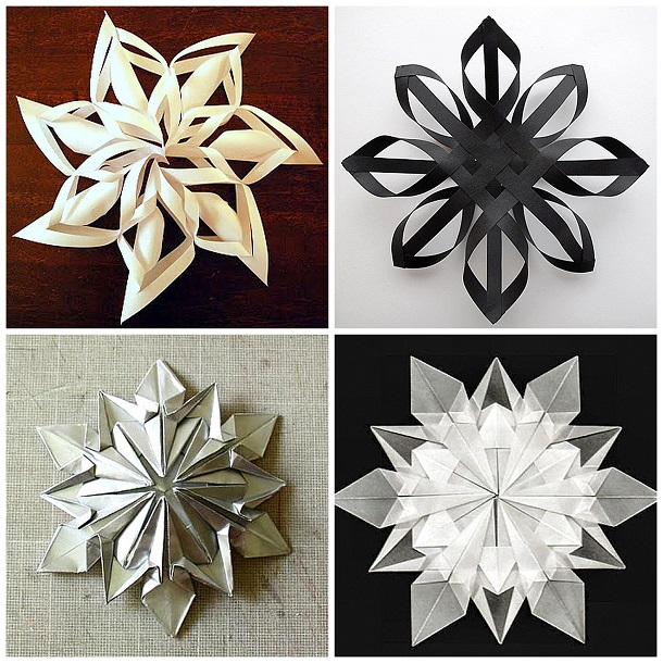 Как сделать снежинки оригами своими руками. Мастер-классы