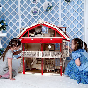 деревянные игрушки дом для кукол купить