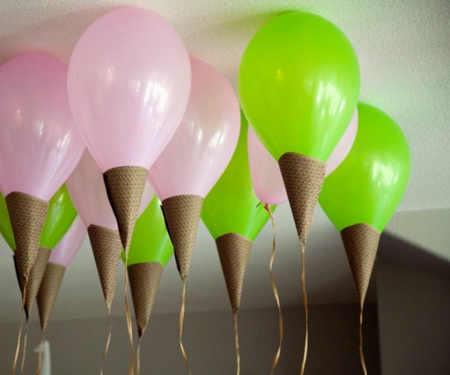 как украсить дом воздушными шарами