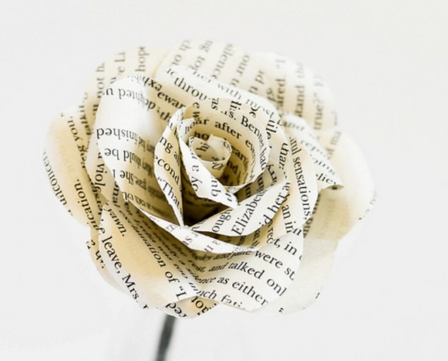 розы из бумаги