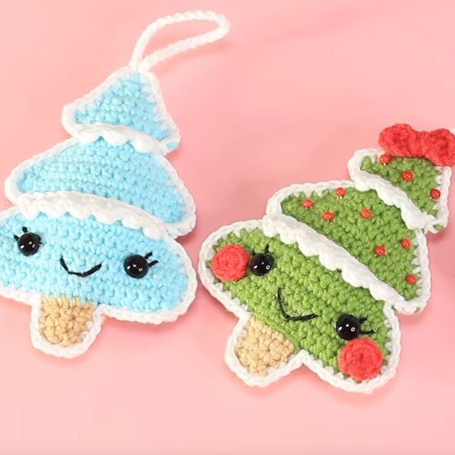 новогодние елочки амигуруми крючком мастер-класс