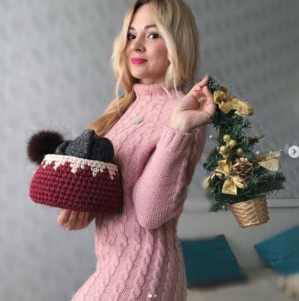 зимнее вязаное платье с косами мастер-класс