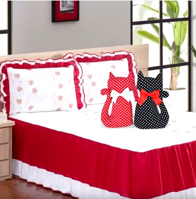 декоративные подушки кошки сшить