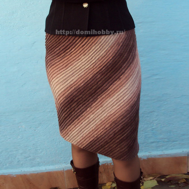 Схемы вязания юбки спицами для женщин с описанием