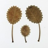 Обвязанные листья крючком для декора интерьера. Осенние поделки