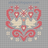 Схемы для вышивания сердечек от Ольки (Aliola): Февральское сердечко