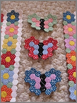 Английское шитье по шаблонам: бабочки из шестиугольников