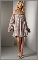 RUCHED EMPIRE DRESS 