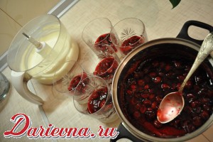 Рецепт творожного десерта с вишнями