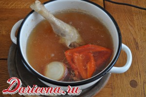 Куриный суп с домашней лапшой или суп с «улитками»