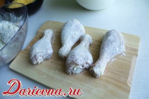 Запеченные куриные голени в панировке