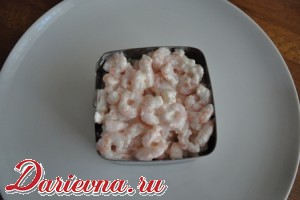 Легкий салат с креветками «Ленивые суши»