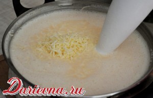 Сырный суп с луком и беконом фоторецепт