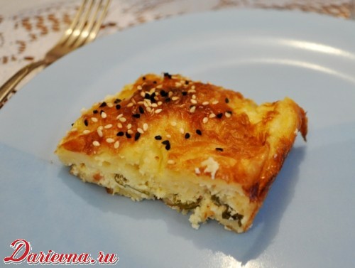 Бурек — пирог из теста фило с творогом и сыром