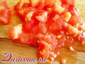 Яичница с помидорами и фасолью