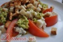 Рецепт салата с креветками и голубым сыром