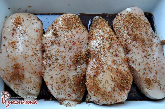 рецепт приготовления куриной грудки в духовке