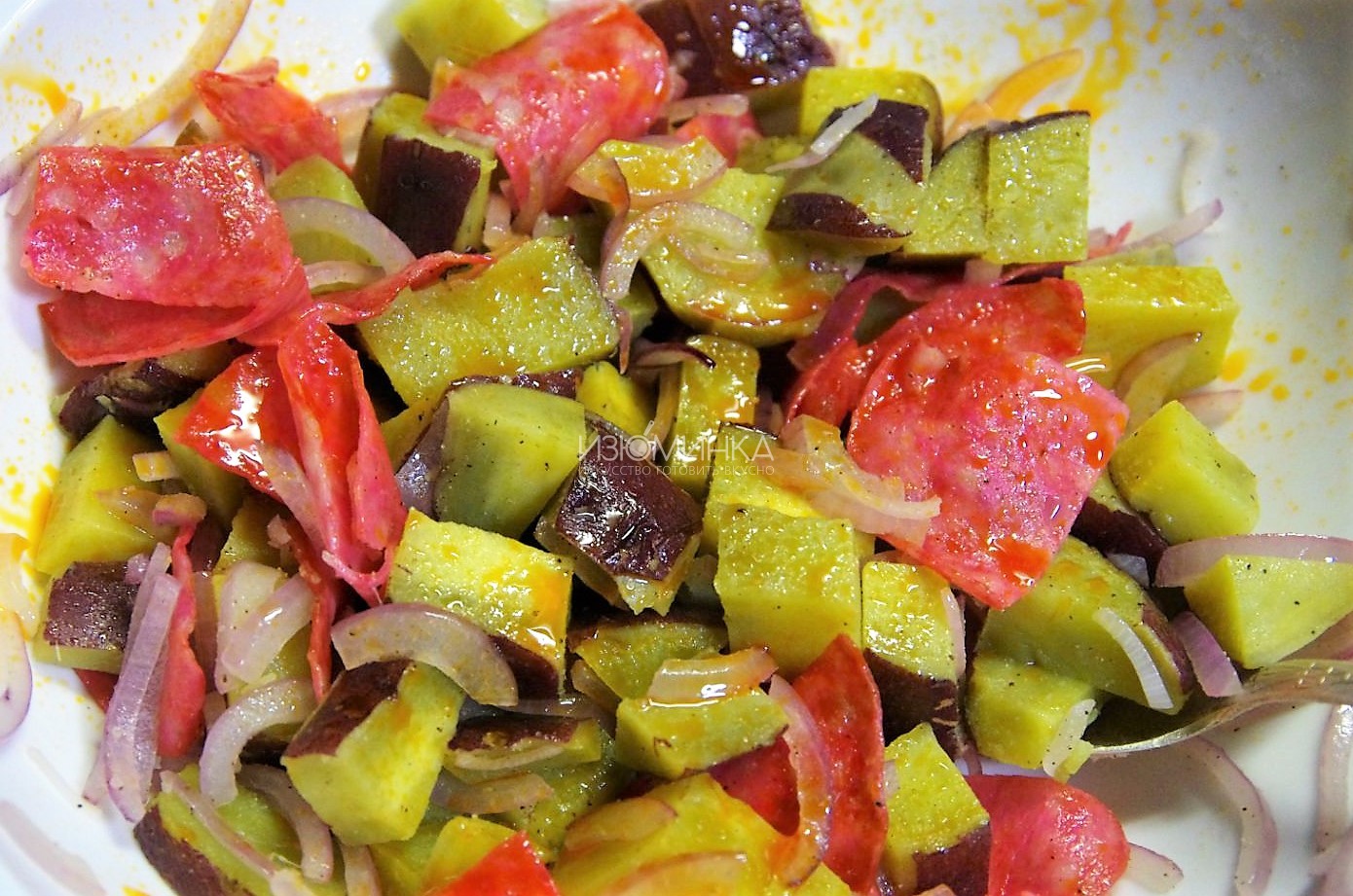 Как готовить салат из батата