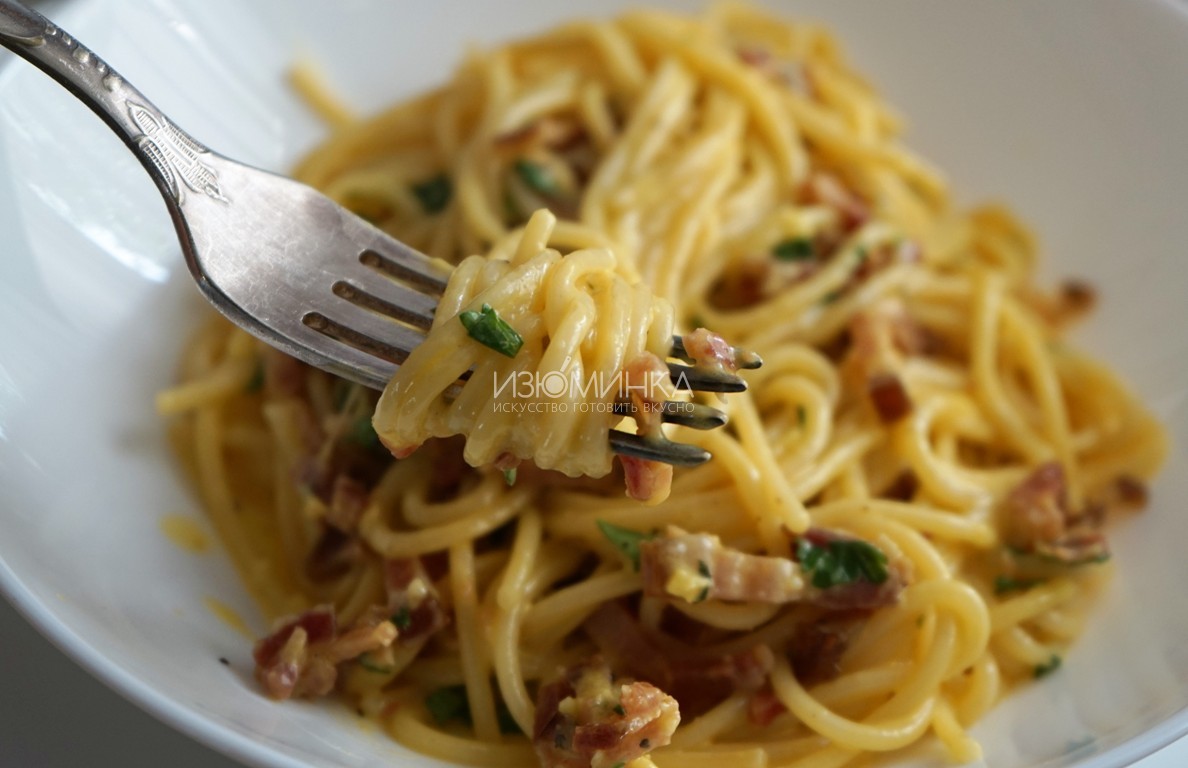 рецепт спагетти карбонара