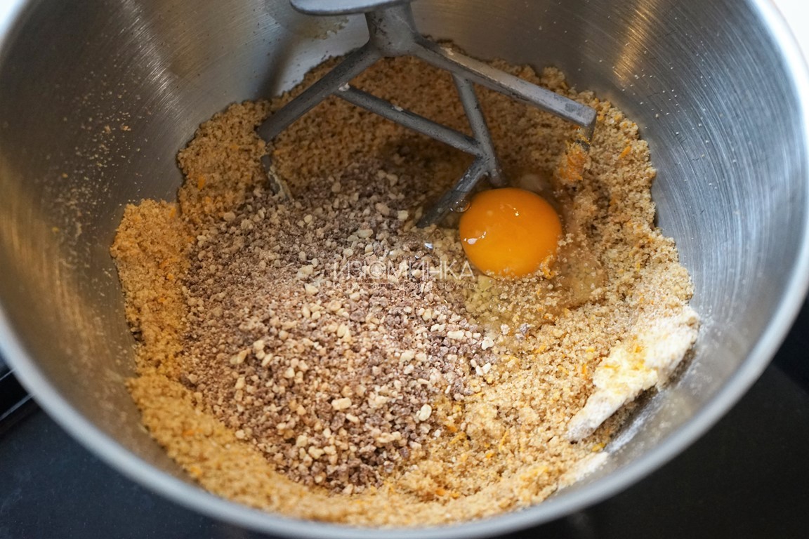апельсиновое печенье с шоколадом рецепт