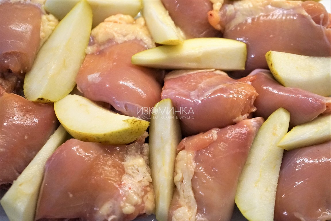 Как готовить курицу с грушами