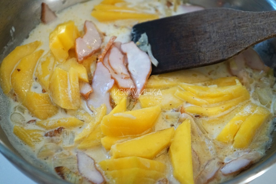 Как готовить пасту с курицей и манго