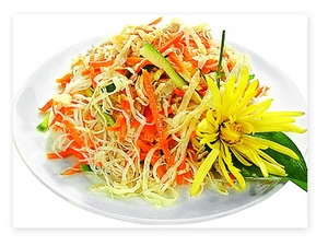 Рисовая лапша (ФУНЧОЗА) с овощами и креветками