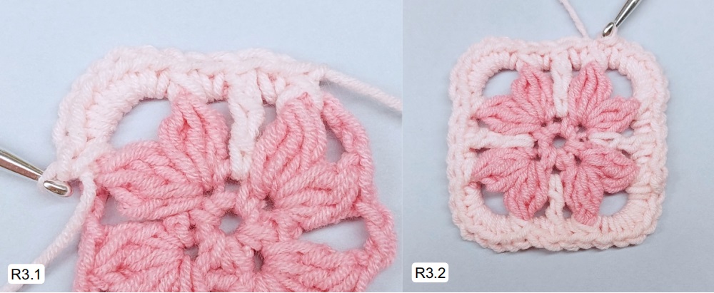 Фото для Ряда 3. Мини-вадрат крючком "Чарующая гармония"