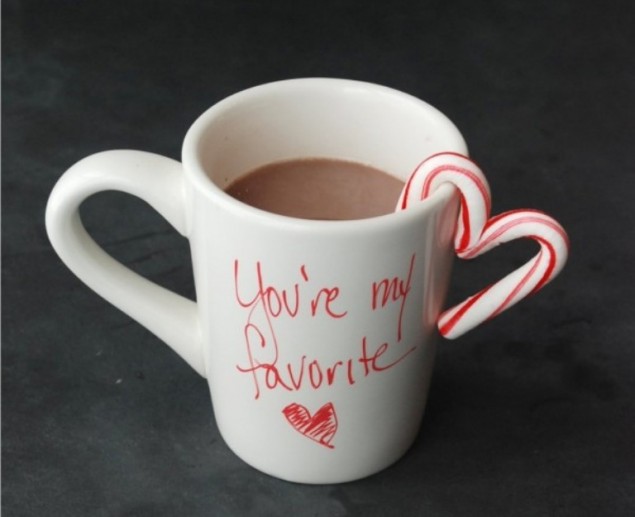 Чашка ко дню Святого Валентина — 5 очаровательных идей