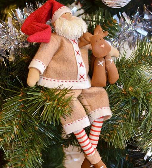 Деде Мороз Тильда с оленем