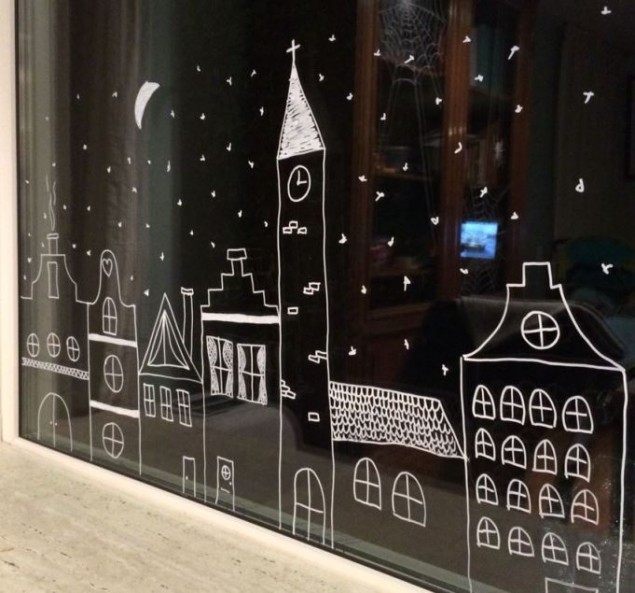 Украшение окна на Новый год — 5 праздничных идей