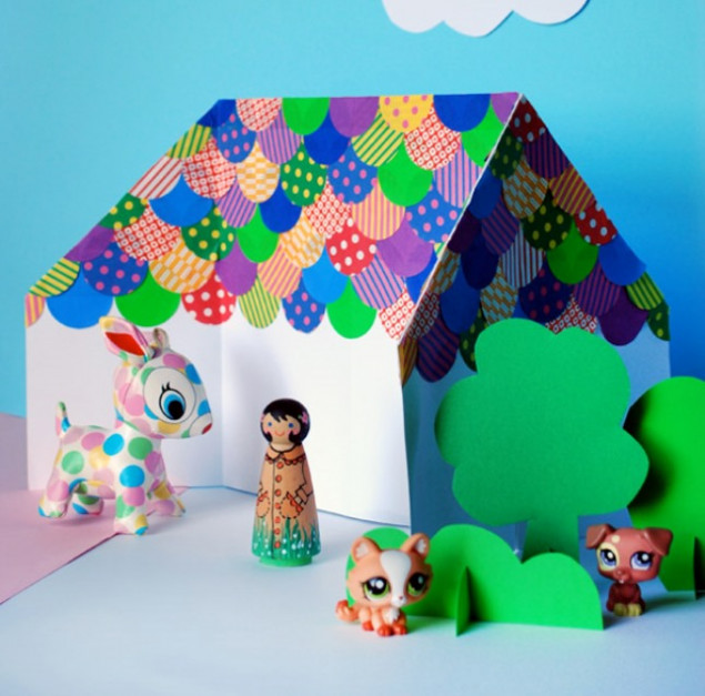 Бумажный домик — 5 идей для поделок с детьми
