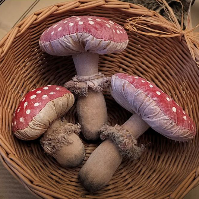 Сшить мухомор: красивый текстильный гриб своими руками