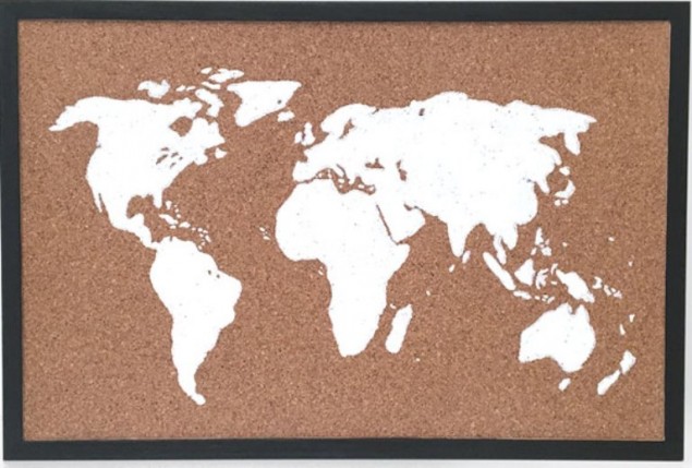 Декоративная штукатурка в технике “Карта мира”