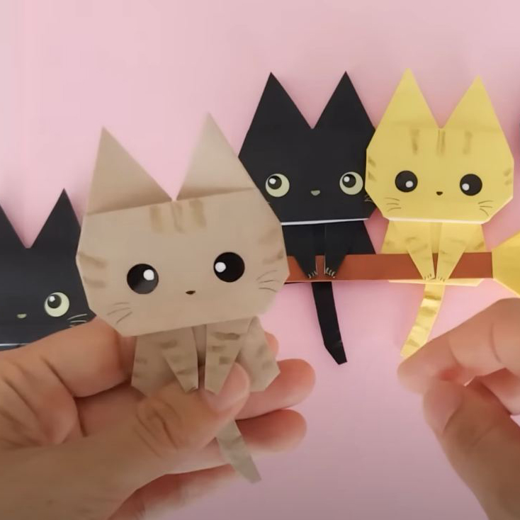 Любителем кошек: оригами