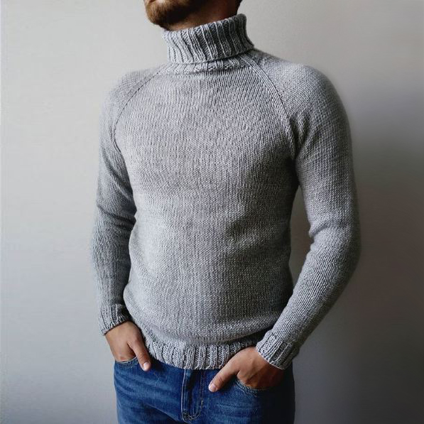 Простой мужской свитер с рукавом реглан от Яны Коробовой