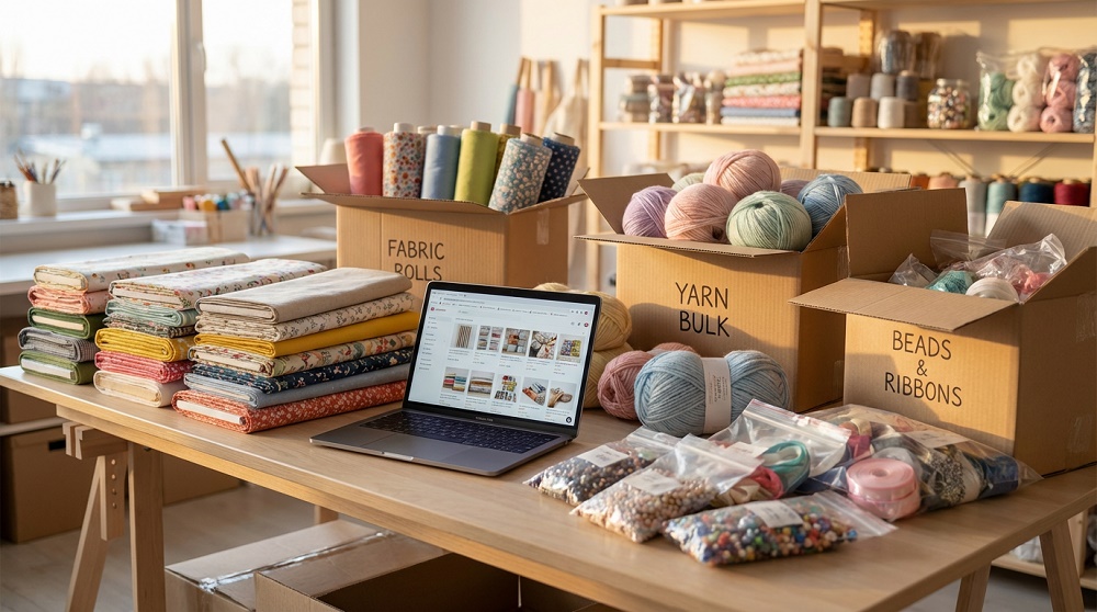 Оптовые партии на 1688: от тканей до инструментов для профессиональных рукодельных проектов