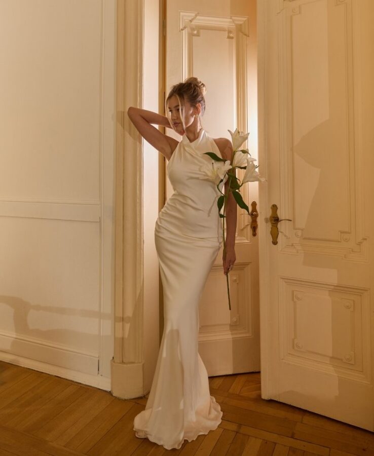 Платье Elegance в оттенке шампань