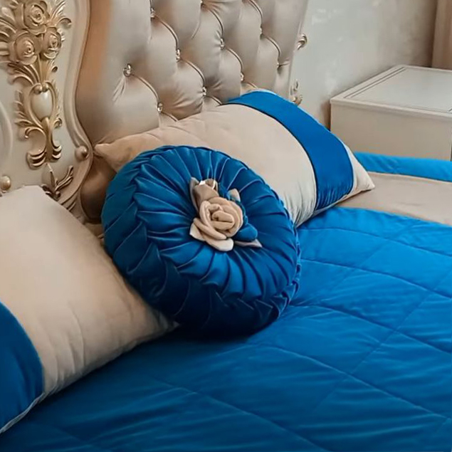 Шьем декоративную подушку с цветком из ткани. Фото и видео мастер класс! | Рукоделки ТУТ | Дзен