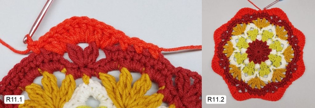 Фото к Ряду 11 Мандалы крючком Овна