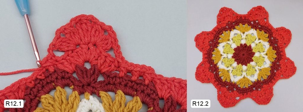 Фото к Ряду 12 Мандалы крючком Овна