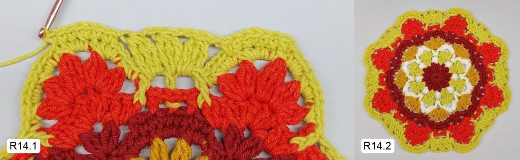 Фото к Ряду 14 Мандалы крючком Овна