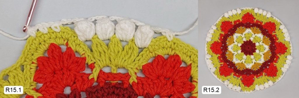 Фото к Ряду 15 Мандалы крючком Овна