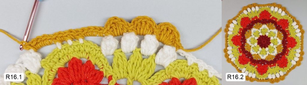 Фото к Ряду 16 Мандалы крючком Овна